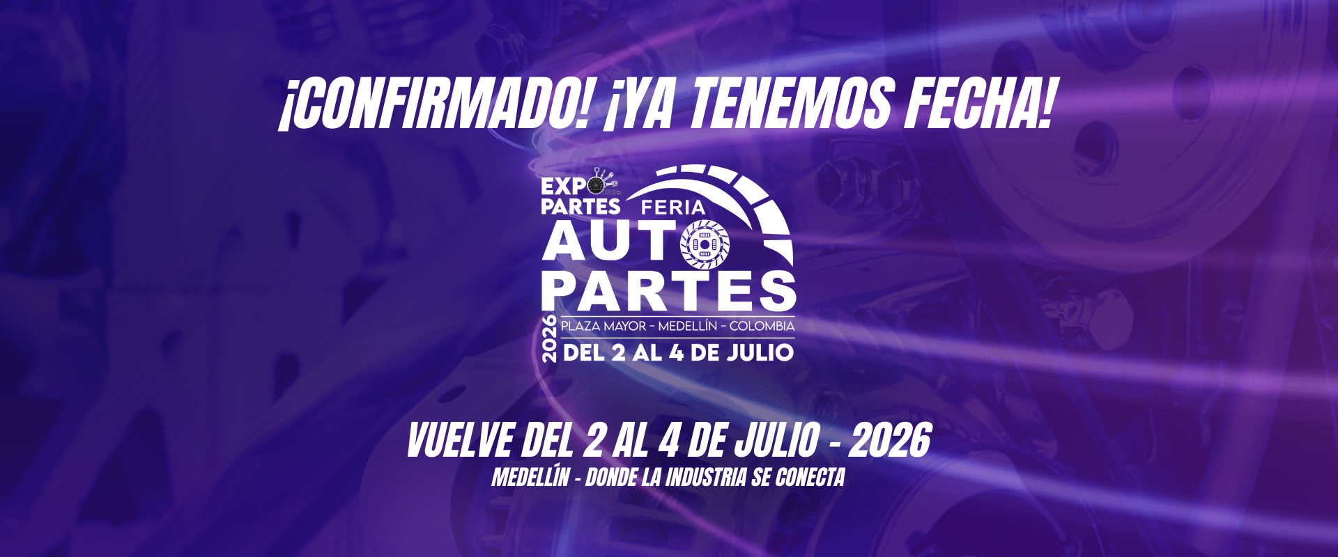Plaza Mayor de Medellín sede de la Feria de Autopartes Expopartes 2026