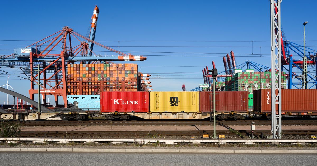 Contenedores de carga y grúas en un puerto internacional
