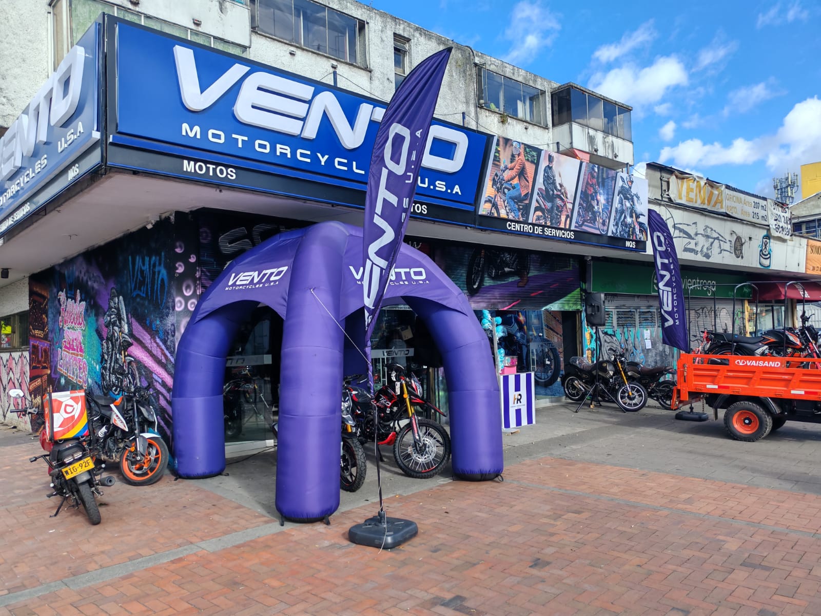 Sede oficial de Vento Motos en la Avenida Carrera 30 Bogotá